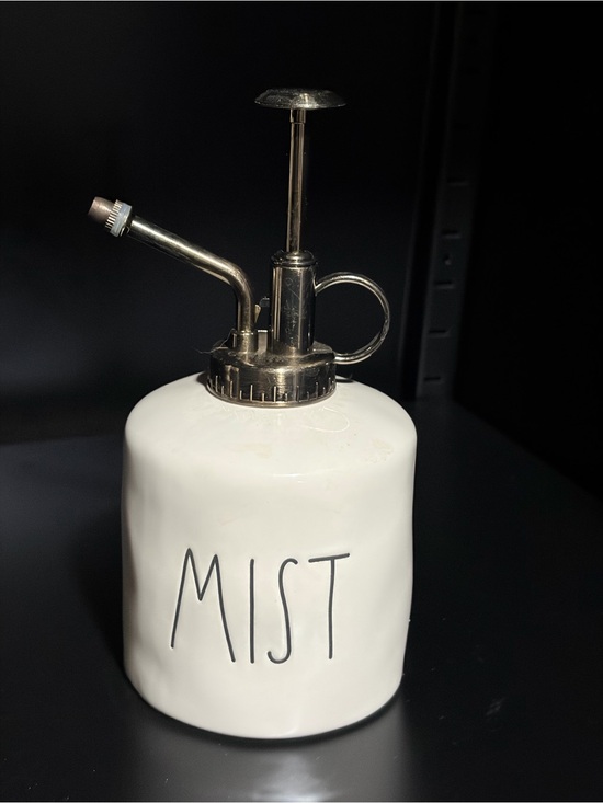 Rae Dunn Other - Rae Dunn White Ceramic 'MIST' Plant Mister with Silver Top